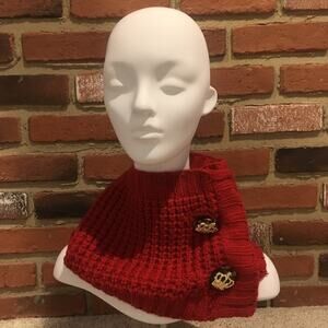 New Red Scarf Mud Pie Muffler Scarf Neck warmer NEW